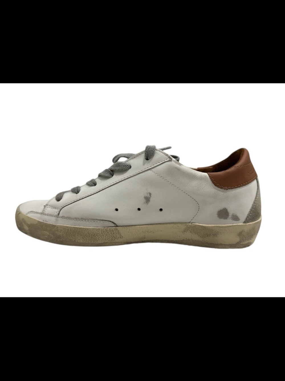 Golden Goose Women's Super Star White Leather Light Brown BNIB - Picture 7 of 12